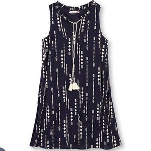 Speechless Girls' Sleeveless Dress with Tassle